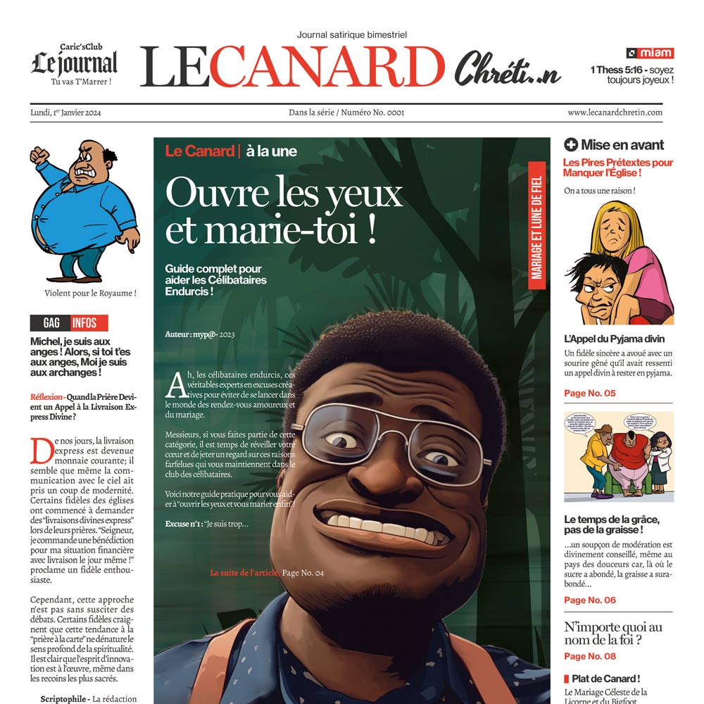 UNE de Le canard chrétin N°1